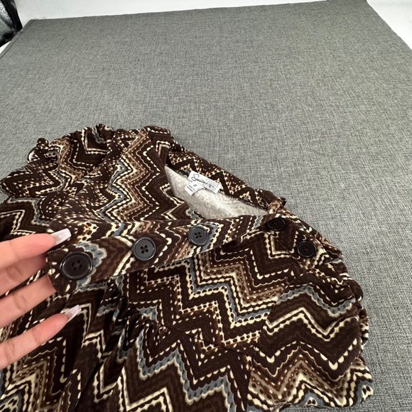 Speechless Sweater Dress Small Brown Cowl Neck Short Sleeve 2 Pockets‎ - Picture 14 of 16